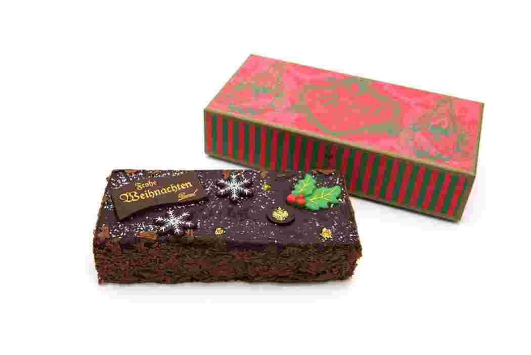 クリスマス仕様のチョコレートケーキ