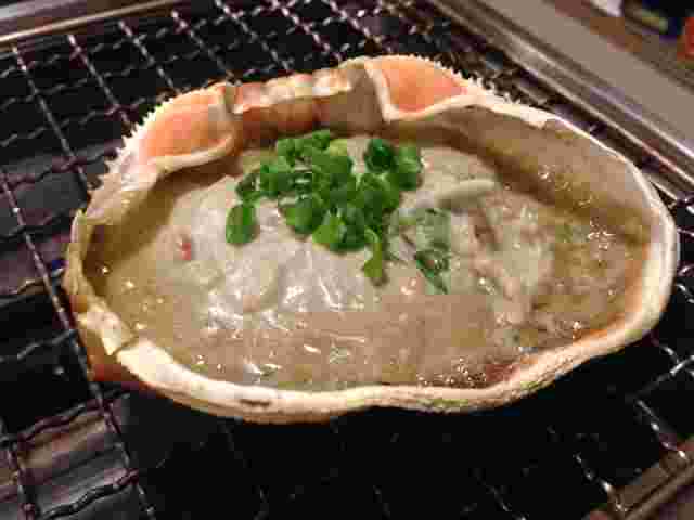 かにみその甲羅焼き