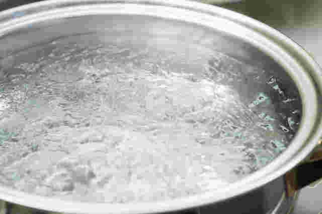 沸騰したお湯