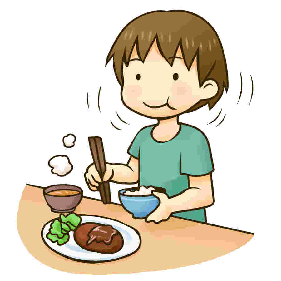 よく噛むイラスト