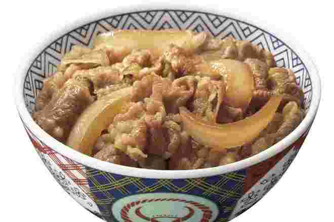 丼ぶりに盛られた吉野家の牛丼
