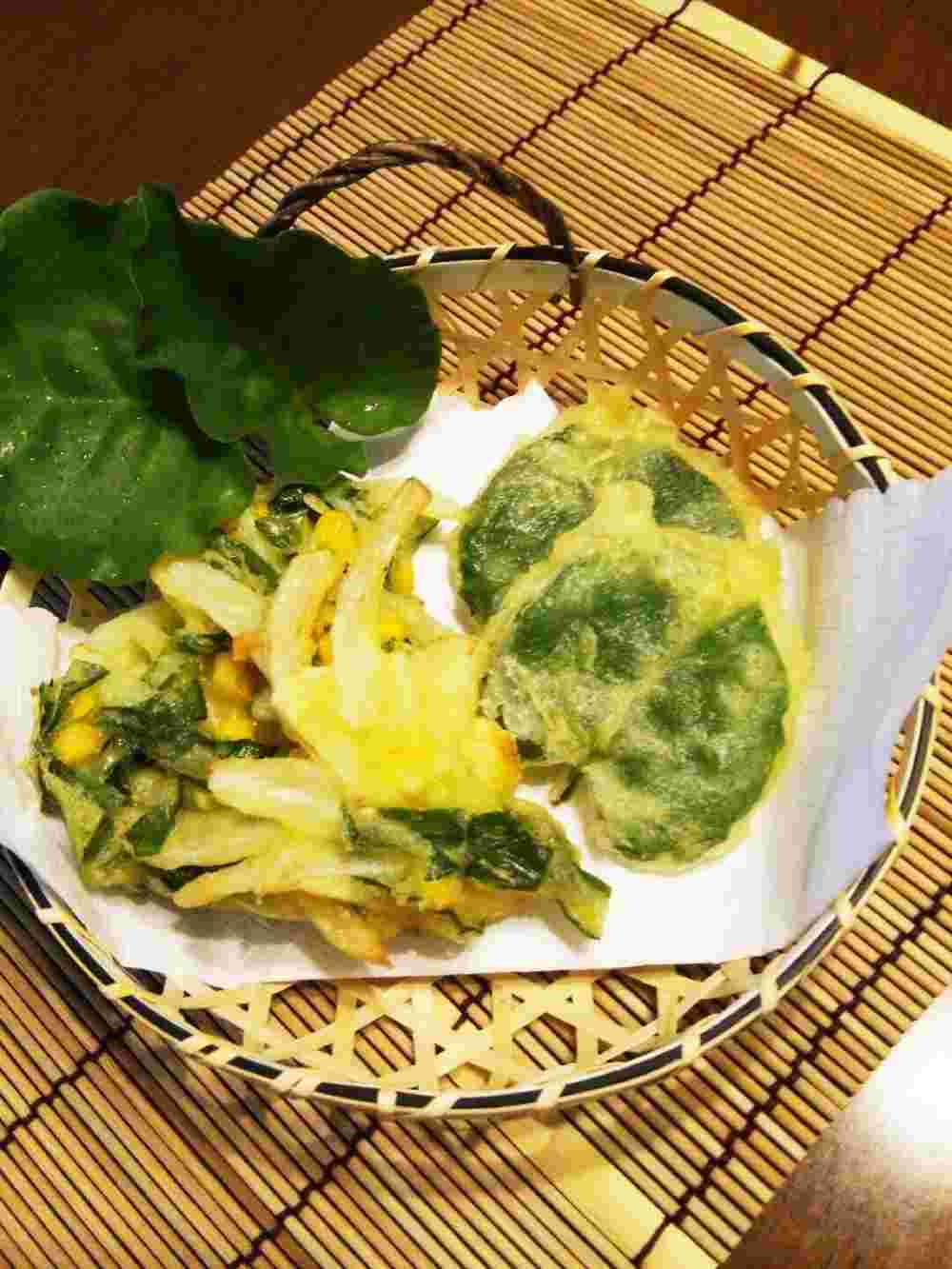 おかわかめの天ぷら＆かき揚げ
