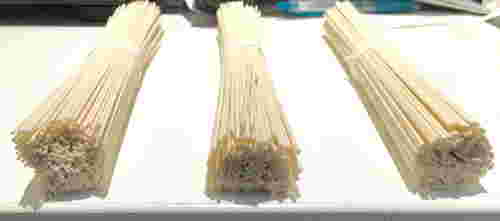 そうめん、ひやむぎ、うどんの太さの比較