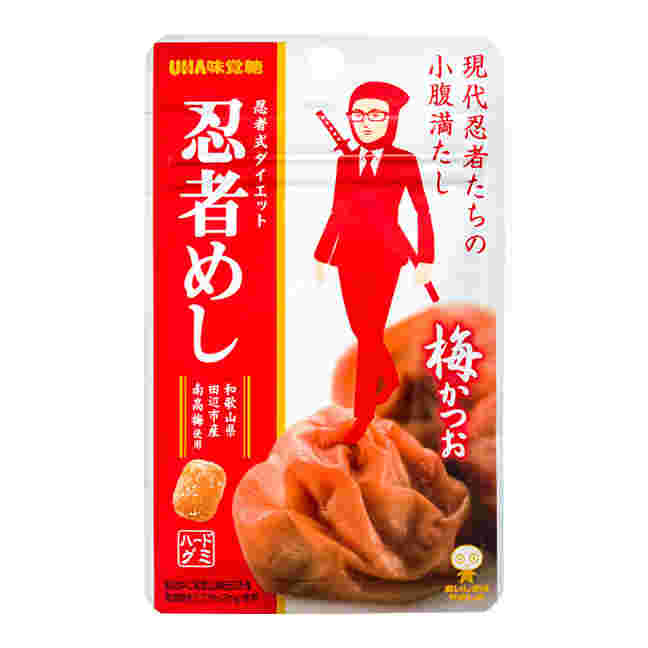 UHA味覚糖忍者めしの梅かつお味のパッケージの写真