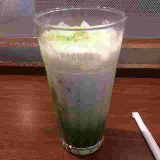 ドトールコーヒーのアイス宇治抹茶ラテ