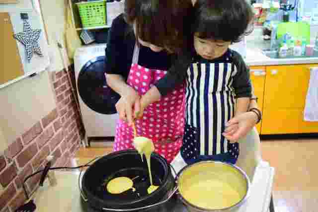 子供が体験教室をしている様子