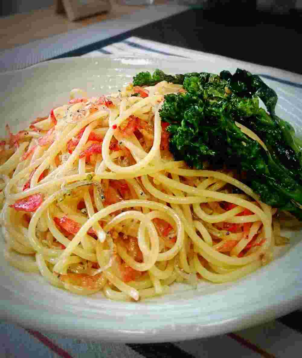 アレッタを使った春パスタ（花見パスタ）
