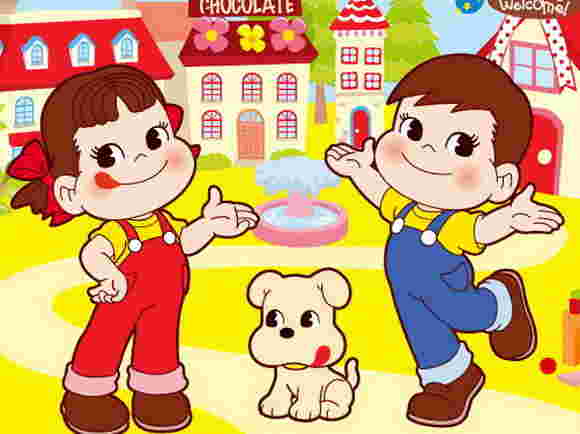 ペコちゃんポコちゃんイラスト