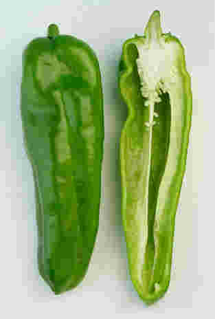 2つに縦割りしたししとう