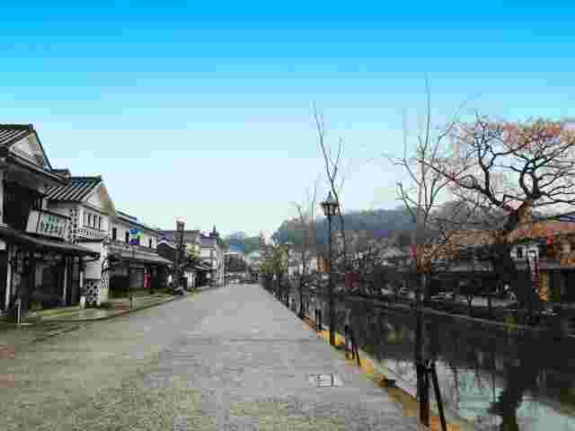 倉敷にある白壁の街美観地区