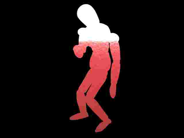 身体に蓄積した様子