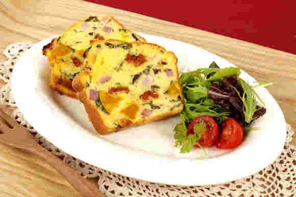 かぼちゃとほうれん草のケークサレ
