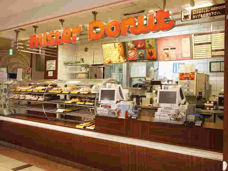 ミスドの店内レジ付近