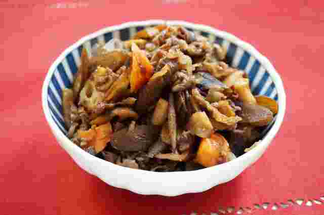 れんこんと牛肉のしぐれ煮