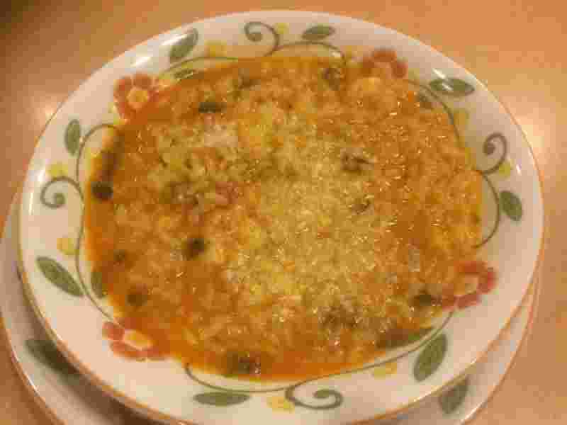 エビと野菜のトマトクリームリゾット