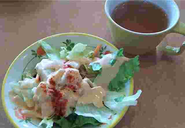 サラダとスープ