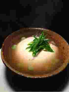 おぼろ豆腐のべっこうあん