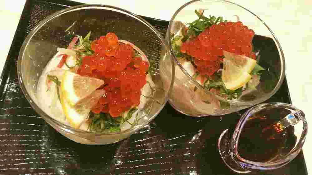 おしゃれおつまみ・グラス豆腐