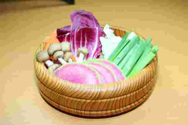 彩り豊かな鍋野菜
