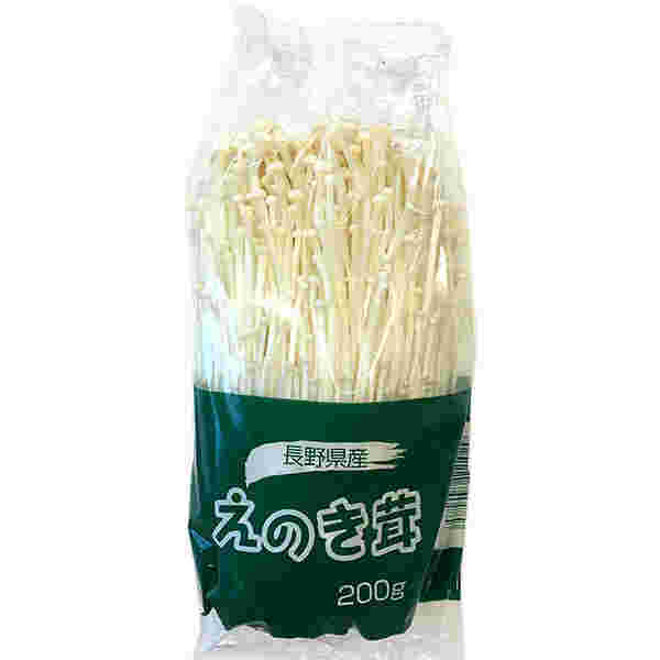 ビニールの袋に入った長野産のえのき