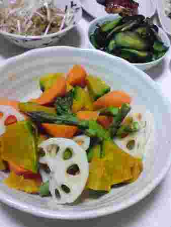 レンコンの温野菜サラダ