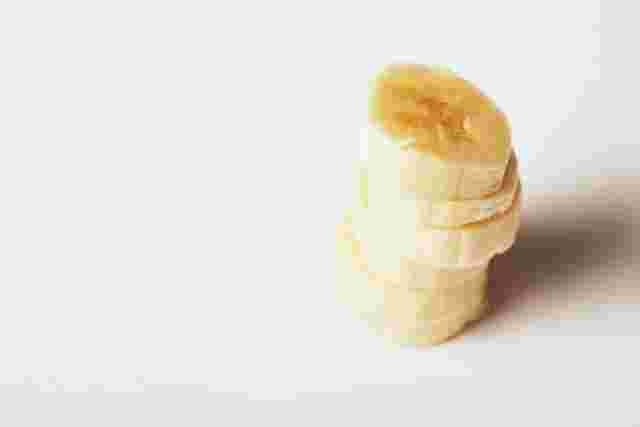 輪切にしてあるバナナの中身