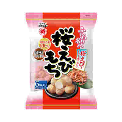 ふんわり名人の桜えびもちのパッケージ