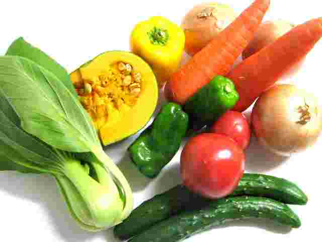 かぼちゃや人参などの緑黄色野菜
