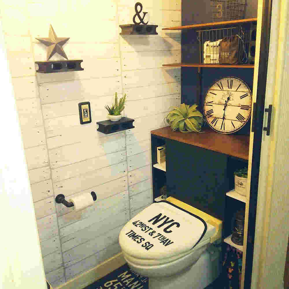 トイレの壁飾り棚のDIYの紹介