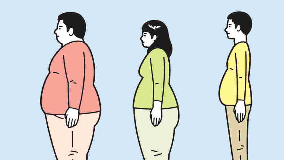 肥満体型の人たち