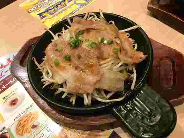 ガストの豚肉てんこもやし