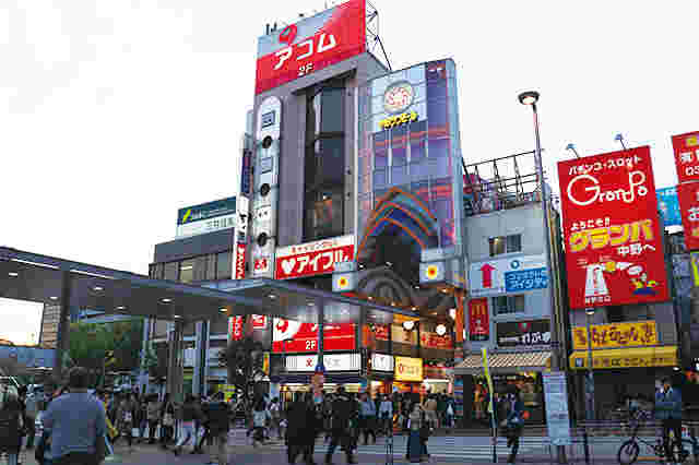 中の駅周辺