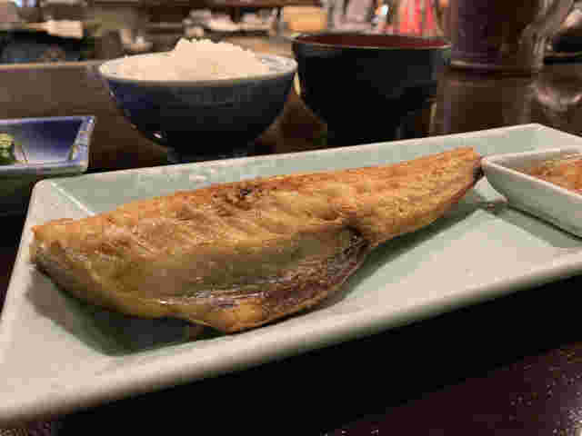 陸蒸気のホッケ定食