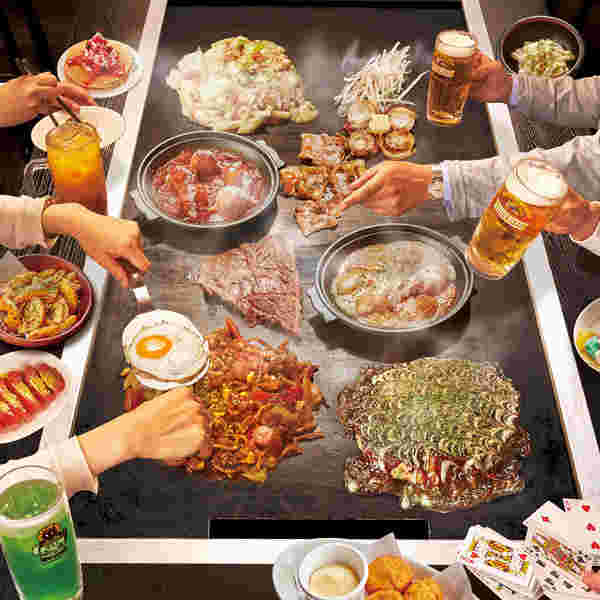 道とん堀の鉄板焼き