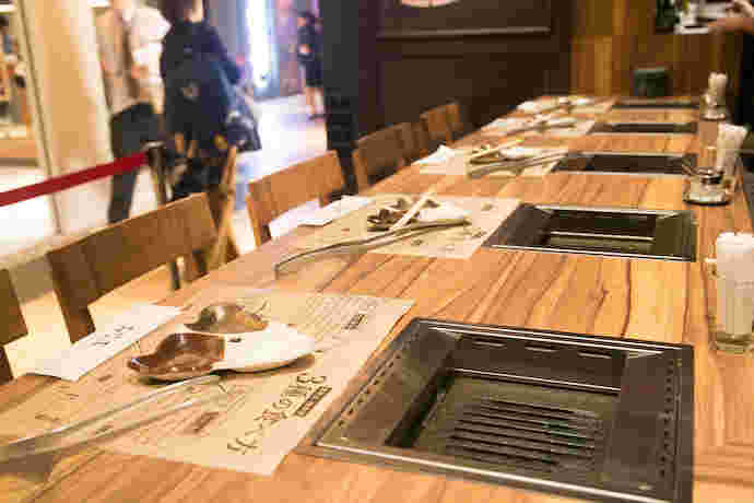 お店の名物、1人用ロースター