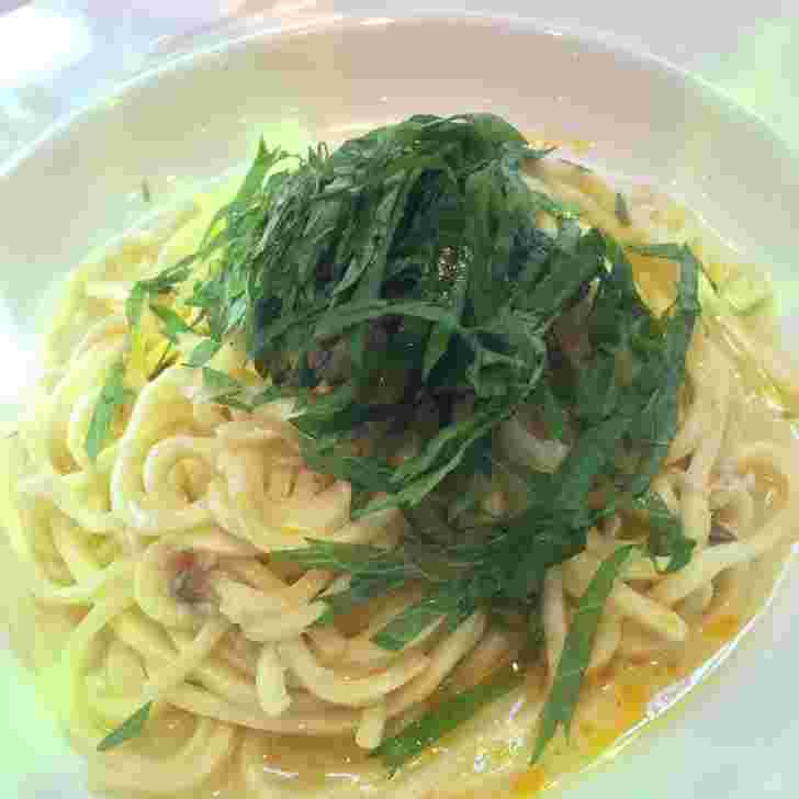 鯖と大葉のパスタ