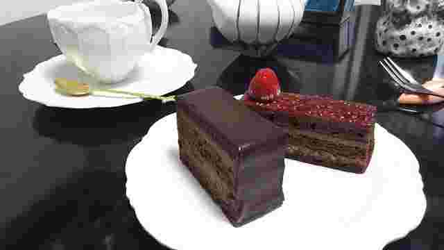 ラヴィルリエのケーキでティータイムの画像