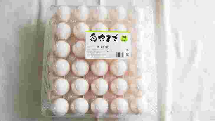 コストコの白卵60個入り