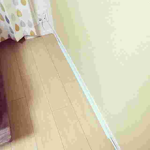 配線カバーでスッキリした様子