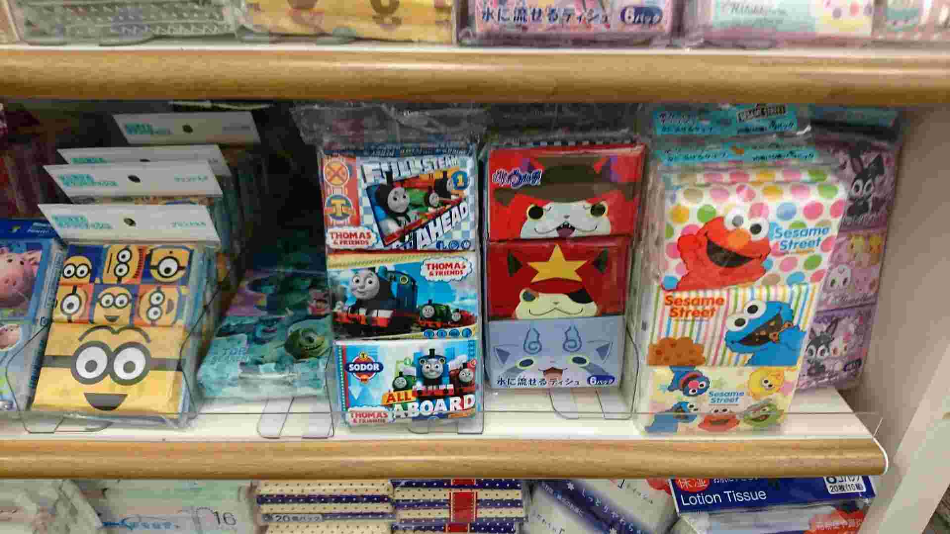 キャラクターのポケットティッシュ