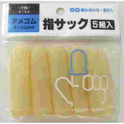 セリアのアメゴムすべり止め付指サック5組入りの商品紹介