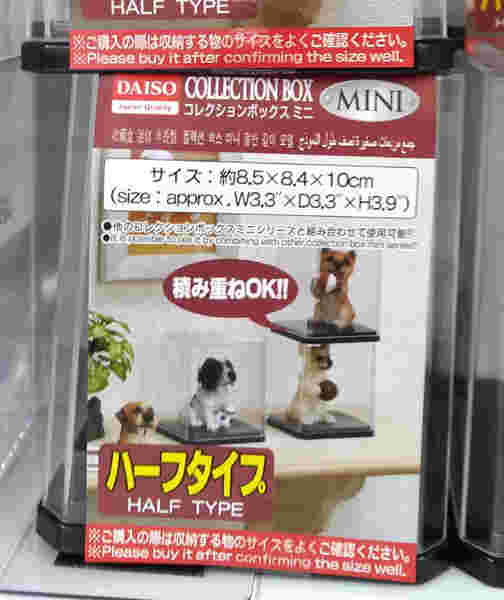 ハーフサイズのコレクションケース