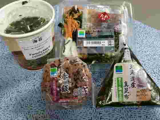 コンビニランチのセット