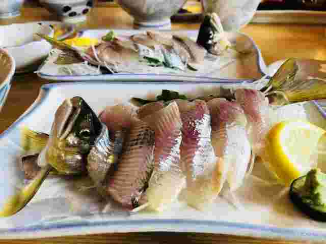 鮎の刺身