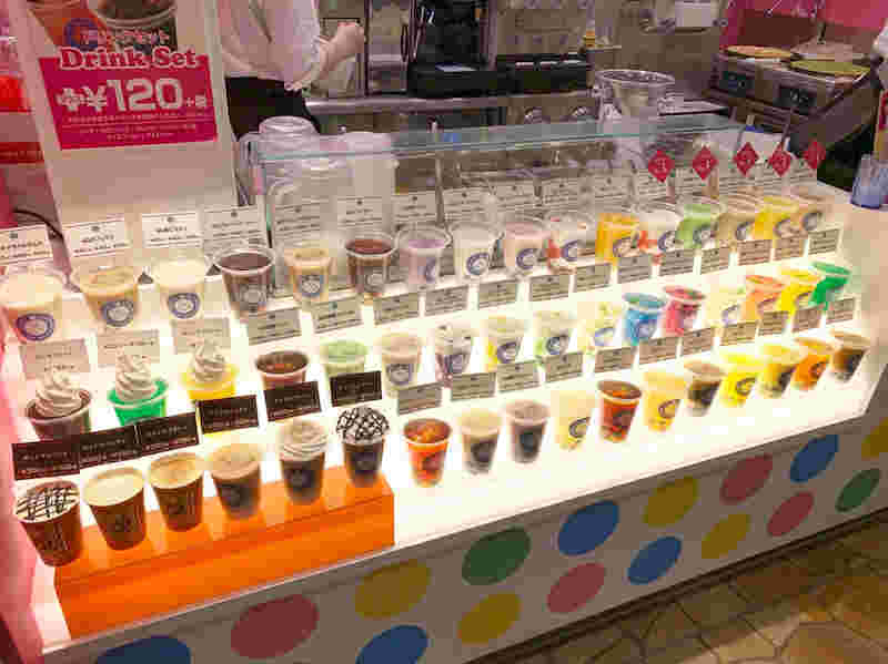 品揃え豊富なタピオカドリンクメニュー