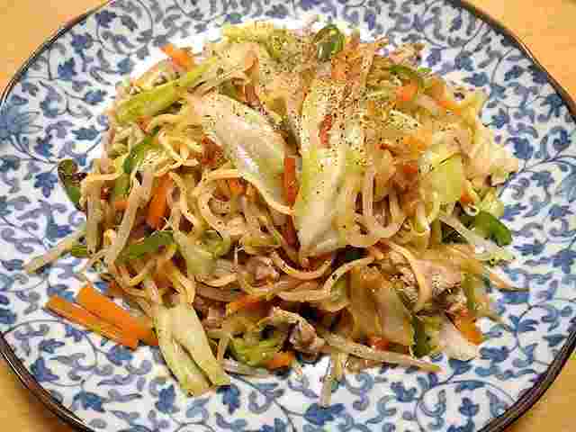 野菜たっぷり塩焼きそば