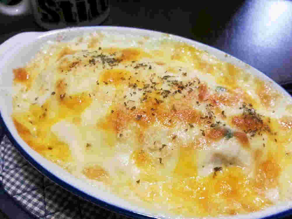 焦げ目が美味しそうなグラタン