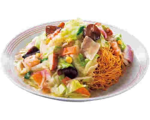 野菜たっぷり皿うどん