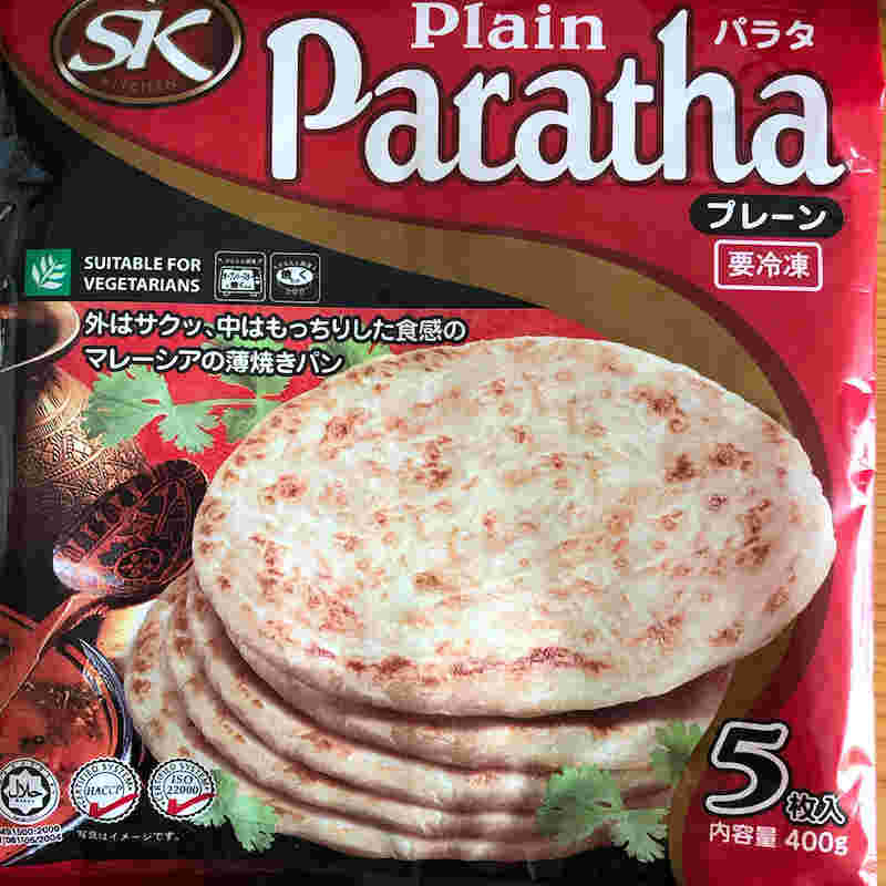 パラタの写真が載っているパッケージ