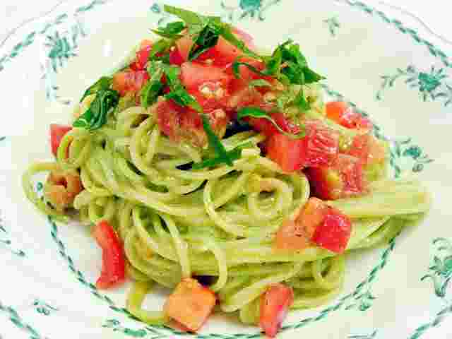 フェデリーニを使ったおすすめレシピ「冷製ジェノベーゼパスタ」